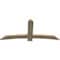 Ekena Millwork Bellingham Rough Sawn Timber Gable Bracket, Douglas Fir, 72"W x 33"H x 2"D x 6"F, 11/12 Pitch GBW072X33X0206BEL00RDF - alternate 4